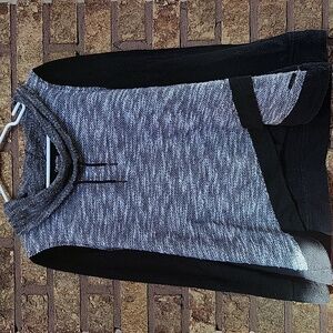 Calvin Klein Performance Black and White Cowl Neck Sweater Size Large